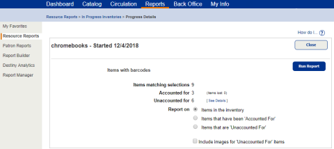 In-process Inventory Report